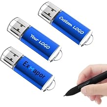 USB Flash Drives Custom Logo 1GB 50PCS Exmapor Personalized Memory Stick