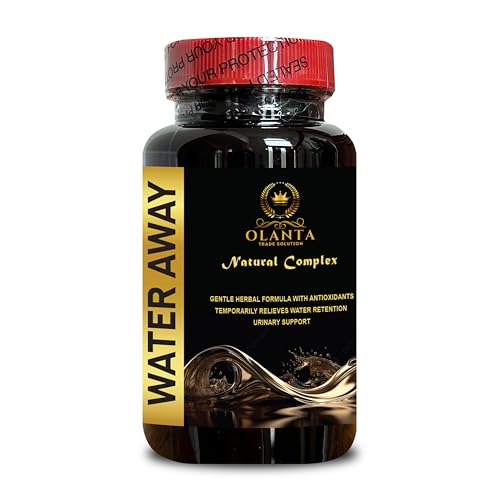 Water Away Pills - Fast Acting Natural Water Away Pills, Water Away Herbal Formula, Diuretic Water Pills, Support Fluid Balance - 1 Bottle 60 Capsules