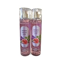 Bath and Body Works Mist, Brown Sugar and Fig, 8.0 Ounce - Set of 2