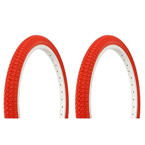 Lowrider Tire Set. 2 Tires. Two Tires Duro 20 x 1.75 RedRed Side Wall.Bike Tires, Bike Tires, Bicycle Tires, BMX Bike Tires, Chopper Bike Tires