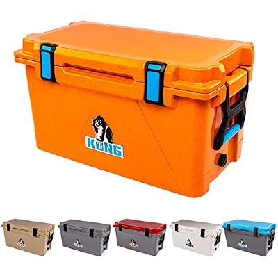 KONG Coolers | 70 Quart Cooler | Made in The USA | Durable Rotomolded Cooler Outback Orange