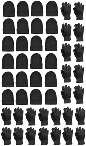 Yacht & Smith Winter Beanies & Gloves Wholesale Bulk Cold Weather Unisex Hat & Glove