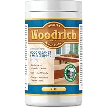 Wood Cleaner & Wood Stripper for Wood Decks, Wood Fences, Wood Siding, and Log Cabins - EFC38 - Woodrich Brand - Covers up to 750 Square Feet
