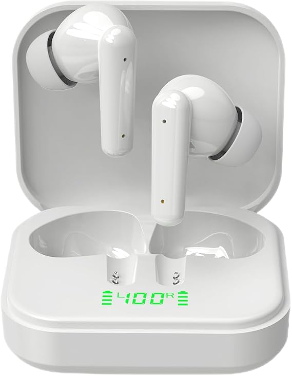 Wireless Earbuds, Deep Bass Bluetooth 5.3 Headphones 48Hrs Battery Life with Wireless Charging Case, Sport Ear Buds IPX7 Waterproof True TWS Built in Mic Power Display for Android iOS