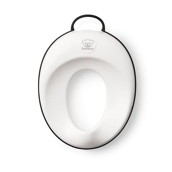 BabyBjorn Toilet Trainer - White/Black, 11.5x14x3.5 Inch (Pack of 1)