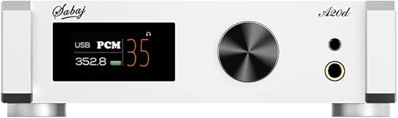 Sabaj A20d 2022 Version ES9038PRO Hi-Res Balanced Audio DAC XLR to 4.0 Vrms Headphone Amplifier XMOS XU216 Support LDAC apt-x HD DSD512 MQA USB/Optical/Coaxial/Bluetooth