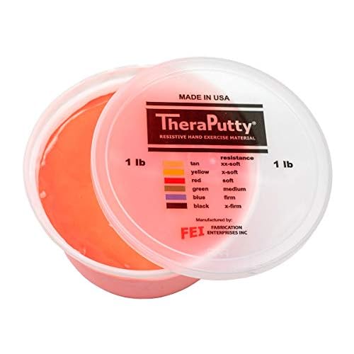 CanDo Theraputty Plus Hand Exercise Putty for Rehabilitation, Exercises, Hand Thearpy, Occupational Therapy, Hand Strengthening, Improve Motor Skills, Stress Relief 1-Pound Soft