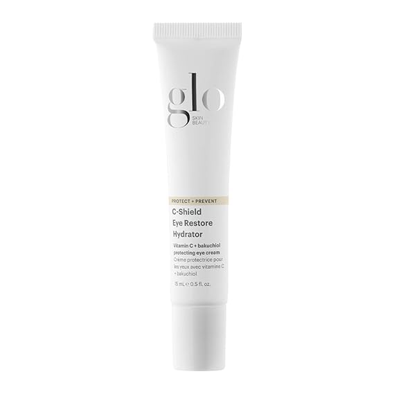 Glo Skin Beauty C-Shield Eye Restore Hydrator Vitamin C 0.5 oz | Blue light protection, reduces dark circles and puffiness, vitamin C, anti-aging, fine lines, digital eye strain defense