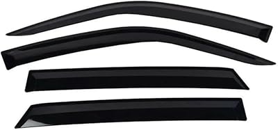 Car Wind Deflector for Toyota INNOVA Crysta 2016,Tape on Side Window Visors rain Guards Winds Deflector, Extra Durable Rain Guard