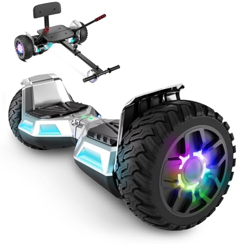 LIEAGLE Hoverboard, 6.5 Self Balancing Scooter Hover Board with Bluetooth Wheels LED Lights for Kids Adults
