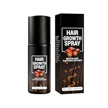 Hair Growth Spray & Hair Thickening Serum for Women & Men with Ginger, Biotin, Caffeine - Anti Thinning Treatment for Thicker, Fuller Hair - Natural Formula for All Hair Types, 50ml