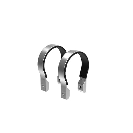 0.75" Clamp Ring, 4 pcs, Silver