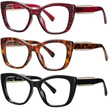 Readers for Women Men,Reading Glasses with Blue Light Blocking,Spring Hinges Eyeglasses for Reading