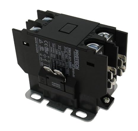 OEM Replacement for Ruud Single Pole / 1 Pole 30 Amp 24V Coil Condenser Contactor 42-20044-02