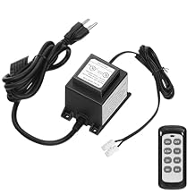60W Low Voltage Landscape Transformer with Remote, Low Voltage Transformer 120V AC to 12V AC, Power Supply Waterproof for Landscape Lighting, Fountain Lighting, Pool Light UL Listed B91LT06
