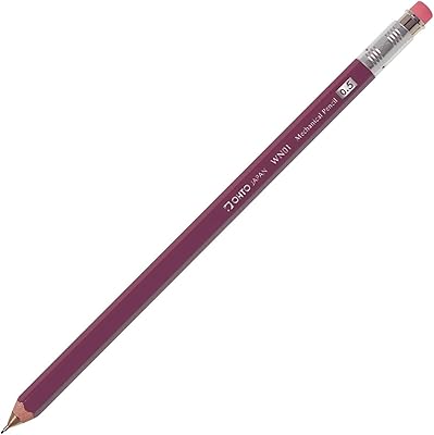 OHTO WN01 Wooden Mechanical Pencil, 0.5mm Fine Point, Standard Long Barrel, Dark Red Body, Made from Incense Cedar, WN01-SP5-EN