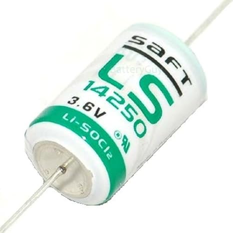 BatteryGuy LS14250-AX Replacement 3.6V 1200mAh Lithium PLC Battery (Axial Pins)