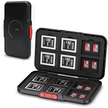 Pop Up Style XQD Cfexpress Type-B Card Case,36 Slots Memory Card Holder Wallet for 12 XQD Cfexpress Type-B Cards & 24 MSD Micro SD/Micro SDHC/Micro SDXC Cards, Slim TF Cfexpress Memory Card Case