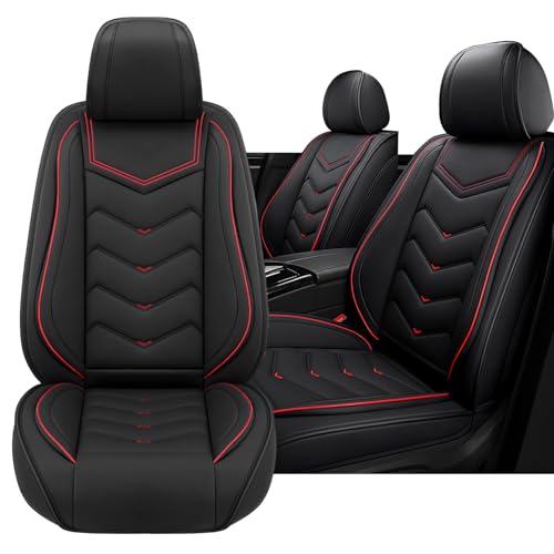 Car Seat Cover for Mercedes-Benz EQB 300 2022-2025,Drivers Seat Covers,Non-Slip Waterproof seat Cover,Wear-Resistant Nappa Leather car seat Covers.Standard 2 SeatsBlack