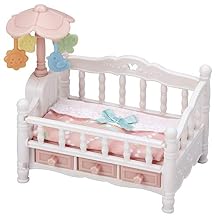 Sylvanian Families 5534 Crib with Mobile - Dollhouse Playsets