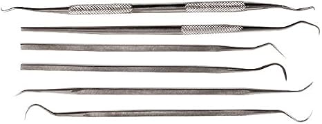 Duratool 6-Piece Dual Ended Stainless Steel Pick Set – Scriber &amp; Probe Tool Kit