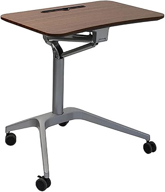 Mobile Standing Desk with Wheels Ergonomic Laptop Standing Desk Cart Portable Stand Up Desk Height Adjustable Laptop Workstation Computer Standing Cart for Home Office Classroom