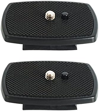 2 Pack Quick Release Plate Camera Tripod Adapter Compatible with 60" Tripod, VCT668 ST666 690 (1.38 * 1.38Inch/35 * 35mm)