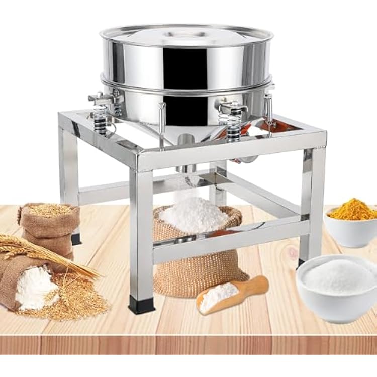 YUCHENGTECH Automatic Sieve Shaker 15.74 Automatic P-o-w-d-e-r Sifter Machine Vibrating Sifter Vibrating Sieve Machine Automatic Sifter Shaker Machine 110V