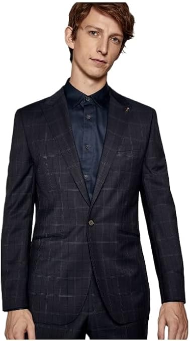 NWT Ted Baker of London Men's Performance Plain Suit Jacket Navy Blue Wool 42R