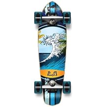 Micro Cruiser Blank & Graphic Complete Longboard - 25" X 6.5", Wave