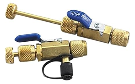 Yellow Jacket 18985 Vacuum/Charge Valve with Side Port, 5/16" Size