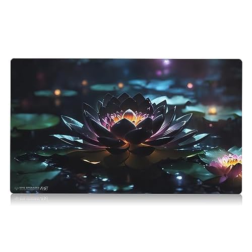 Iconic Wonders - Black Lotus Playmat | 24x14 Reimagined Card Inspired Artwork Unique Custom MTG Play Mat