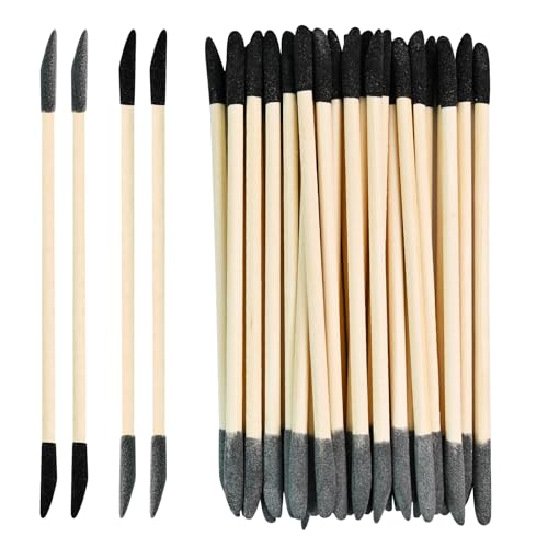 30 PCS Professional Sanding Sticks for Tight Spaces - Double End Matchsticks Sanding Twigs, Polishing Rod for Wood Furniture, Manicurist Tools and DIY Crafts