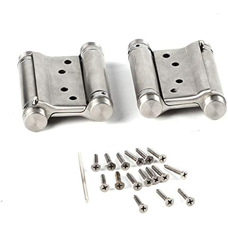 3 Inch Stainless Steel Interior Door Hinges , Door Hinges , Double Action Spring Hinge for Saloon Cafe Door Swing Door 2Pcs , Door Hinges , 3 Inch Stainless Steel Interior Doohinge stainless st