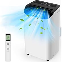 14000 BTU Portable Air Conditioners with Remote Control, 3-in-1 Free Standing Cooling AC Unit with Fan & Dehumidifier, Cools Room up to 700 sq.ft, SmartSleep Mode,3 Speed,Auto Swing,24H Timer