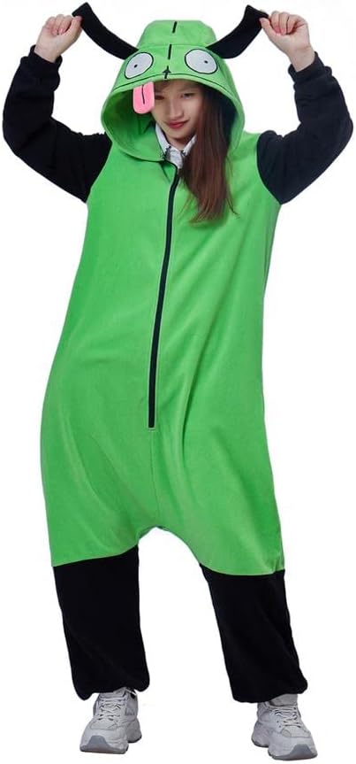 VEECOOCOS Zim Cosplay Costume Adult Zim Onesie Pajamas