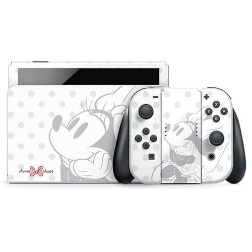 Skinit Decal Gaming skin compatible with Nintendo Switch OLED 2021 - Officially Licensed Disney Minnie Mouse Daydream Design