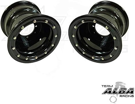 Banshee ATV Rear Wheels Beadlock 9x8 3+5 4/115 Black/Black