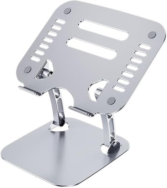 Adjustable Metal Laptop Stand - Silver by 4XEM