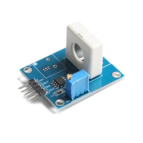 WCS1800 Hall Current Sensor Detector 35A Current Sensor Module Board Short Circuit Overcurrent Protection Module Sensor with Overcurrent Lamp