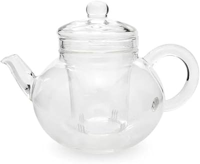 Yama Blooming Teapot 32 Oz, Borosilicate Glass Teapot with Glass Infuser - Yama Glass, Hand Crafted in Taiwan