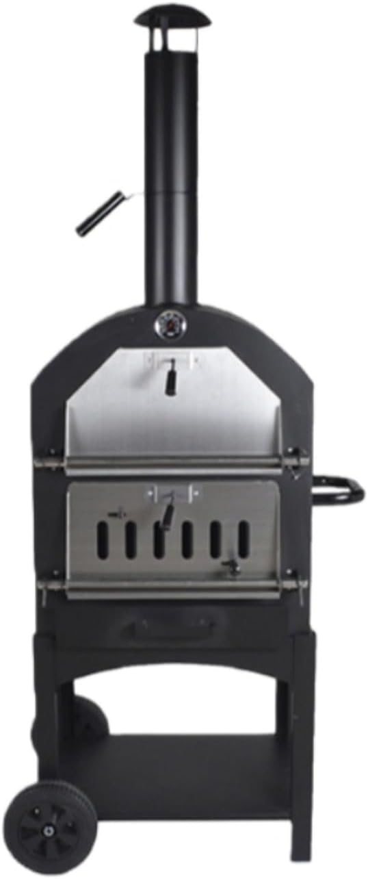Outdoor Pizza Oven 12", Portable Wood Stove with Chimney and Pizza Stones, Wood Stove Outdoor Pivot Home Portable Professional Cooking, Outdoor Use J Model 12" Large Size