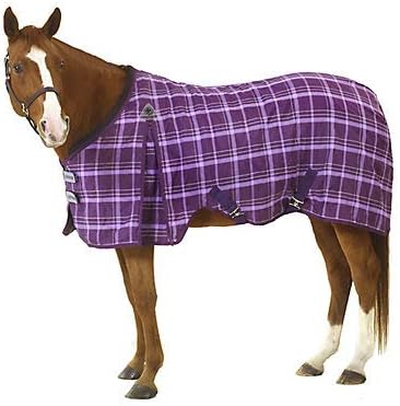 Equiessentials EQ EZ-Care Stable Sheet Plaid 69 Purple Plaid