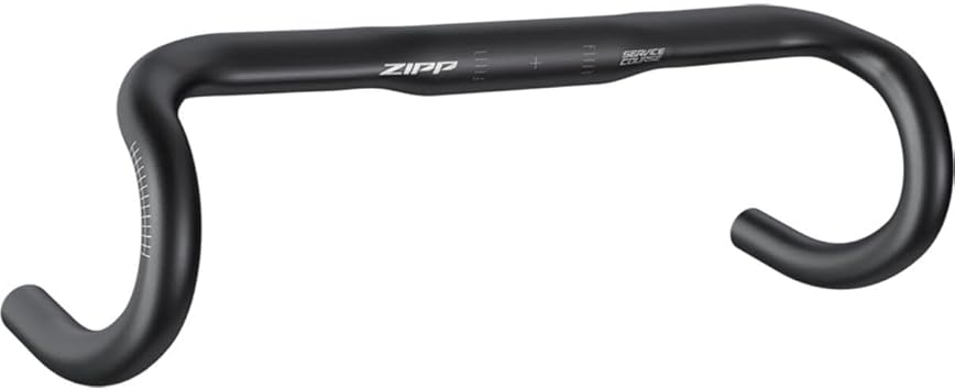 Zipp Speed Weaponry Service Course 70 Ergo Drop Handlebar - Aluminum, 31.8mm, 38cm, Bead Blast Black, B2