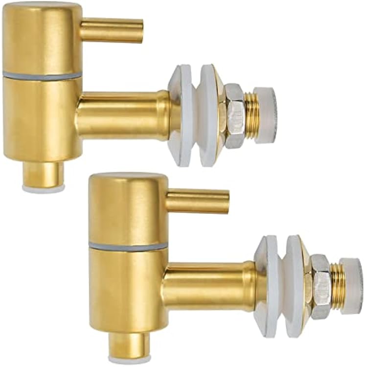 Spigot for Beverage Dispenser, Stainless Steel Lever Pour Spout Water Dispenser Replacement Faucet for Berkey and Other Gravity Filter Systems,Gold