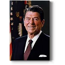 Renditions Gallery Ronald Reagan Presidental Portrait Wall Art, Premium Gallery Wrapped Canvas Decor, Ready to Hang, 12 in H x 8 in W, Made in America Print
