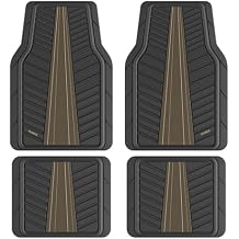 FLORICH Car Floor Mats, Heavy Duty Floor Mats for Cars, 4 Piece All-Weather Floor Mats with Anti-Slip Backing, Waterproof Universal Trim-to-Fit, Automotive Floor Mat for Cars SUV Trucks