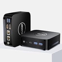 FUNYET Mini Desktop Computer, Mini PC Gaming PC, with Intel 12th Gen Alder Lake N95(up to 3.4GHz), 16GB DDR4 RAM 512GB SSD, Supports 4K Displays, Windows 11 Pro Black