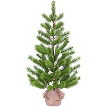 Puleo International 3 ft. Artificial Christmas Tree in Burlap Sac