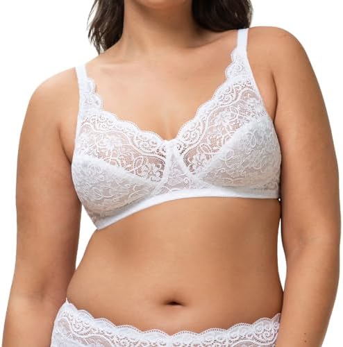 Triumph Womens Amourette 300 Non-Underwired Bra White Size US 36C Fr 95C